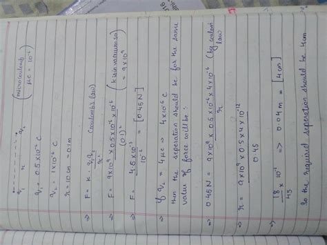 Consider two point charges q1=0.5micri coulomb and q2=1 microcoulomb ...