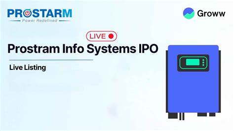 Prostarm Info Systems Lists at 14% premium on NSE