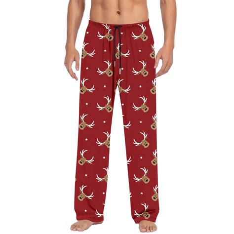 CONZONE Christmas Men's Pajamas Pants Wide Leg Pajama Pants for Men ...