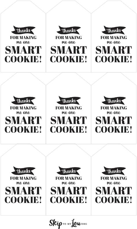 Smart Cookie Printable