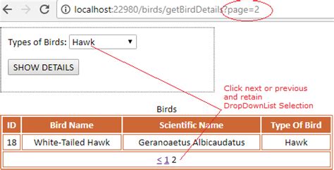 Populate a WebGrid Based on Selected DropDownList Value in MVC using ...