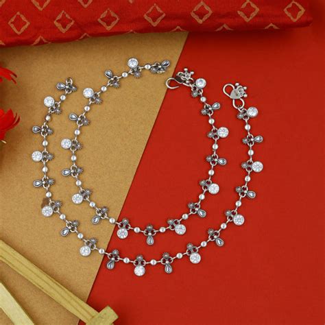 Buy ACPL 925 Hallmarked Pure Silver Payal 14822-26 Online 7723722178613 ...