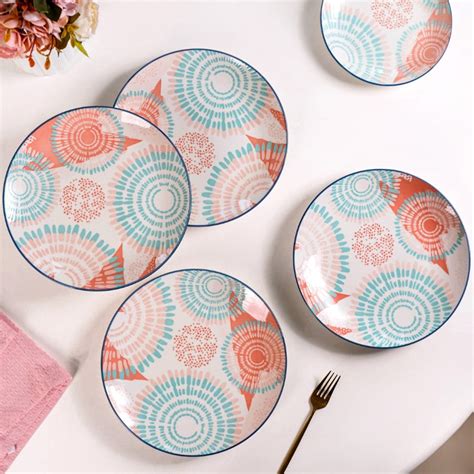 Pastel Dinner Plates Set Of 4 10Inch Online - Premium Dinner Plate ...