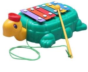SADARWALA Royal Turtle Xylophone with Pull Along & Moving Head for Kids ...
