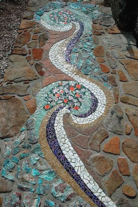 Outdoor mosaic tiles - transferDer