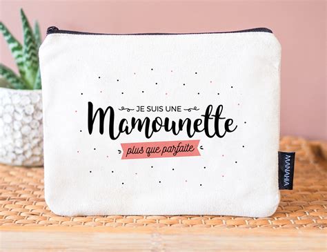 Pochette maman, Mamounette plus que parfaite, 100% coton | Cadeau ...