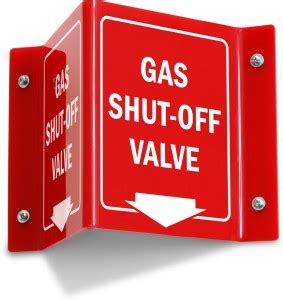 RLDigitalUnits Gas Shut - off Value sign Emergency Sign Price in India ...