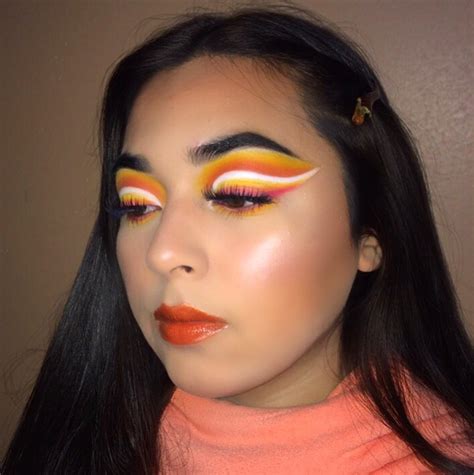Image result for All Orange Makeup Tutorial