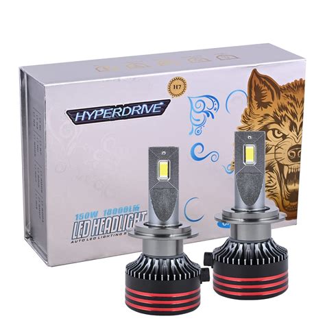 Casago CAHYH07 Hyperdrive H7 150W Bright LED Headlight For Automobiles ...