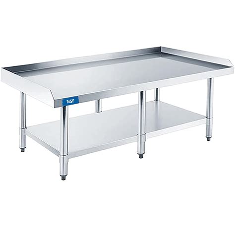 72 in. Commercial Work Table with Backsplash and Side Splashes ...