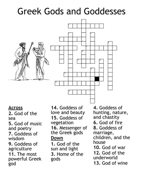 Greek Peace Goddess Crossword - prntbl.concejomunicipaldechinu.gov.co