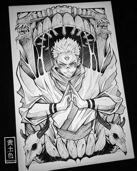 Drawing Of Sukuna