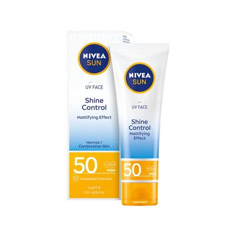 Nivea Shine Control Mattifying Effect UV Face Sunscreen (SPF 50) : 50 ...