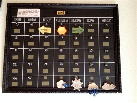 Velcro and premade Hobby Lobby chalkboard. I'd say it turned out pretty ...