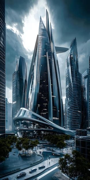 Futuristic Office Building 的图像结果