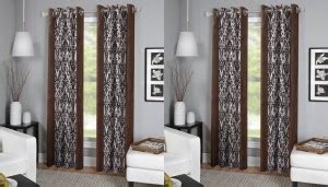 BSB Trendz 213 cm (7 ft) Polyester Semi Transparent Door Curtain (Pack ...