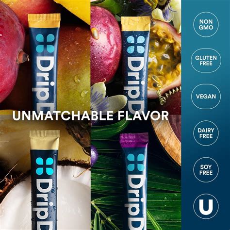 DripDrop Hydration Packets - Tropical Variety Pack - India | Ubuy