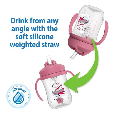 Dr. Brown’s™ Milestones™ Baby’s First Straw Cup, 1-Pack - Pink Bunny ...