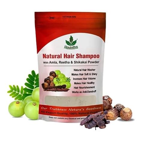 Havintha Amla, Reetha, Shikakai, Bhringraj & Hibiscus Powder For Hair ...