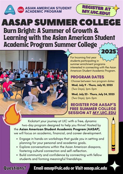 (Session Option 2 for First Years) Burn Bright: A Summer of Growth & Learning with the Asian ...