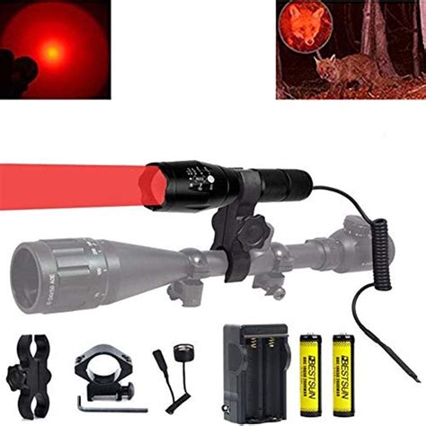 Buy BESTSUN 350 Yard Red Light Predator Light Zoomable Long Range Night ...