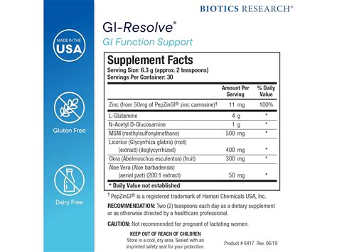 Buy Biotics Research GI Resolve Gastrointestinal Dietary Supplement ...