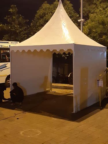 10 x 10 feet Pagoda Tent with 3 Side covers | Invezo