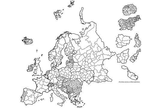 Subdivision map of Europe I made : r/mapping