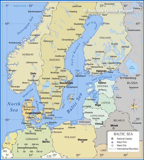 Map of the Baltic Sea Region - Nations Online Project | Baltic sea ...
