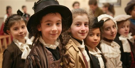 Students dressed as famous historical figures for a school play ...