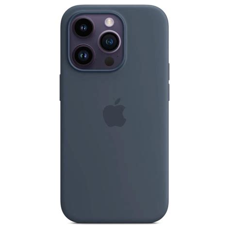 Buy Apple iPhone 14 Pro Silicone Case with MagSafe - Storm Blue at Best ...