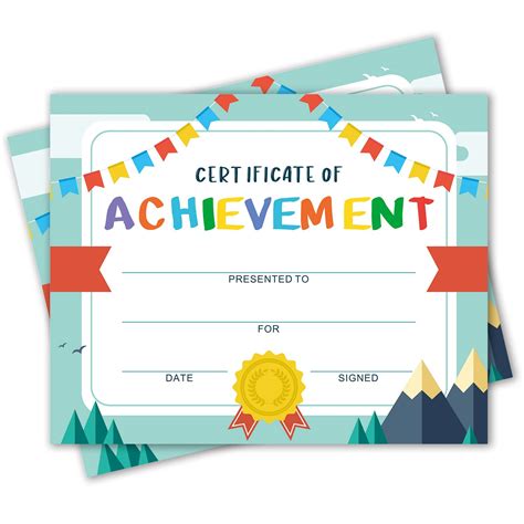 Buy Award Certificates - Certificate of Achievement for Students ...