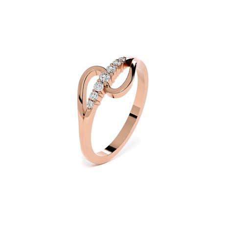 Graceful Curve 9KT Gold Laboratory Grown Diamond Ring – PALMONAS