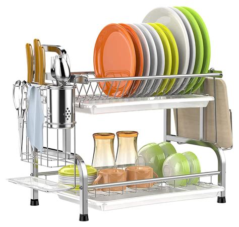 Dish Drainer Tray Silver Grey at Tawana Tibbs blog