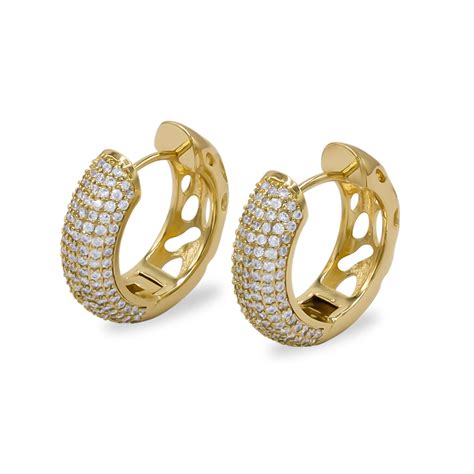 Elegant 14K Gold Hoop Earrings at Ella Reibey blog
