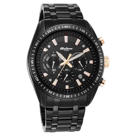 Buy Online Octane Black Dial Chronograph Watch for Men - nt90077km04 ...