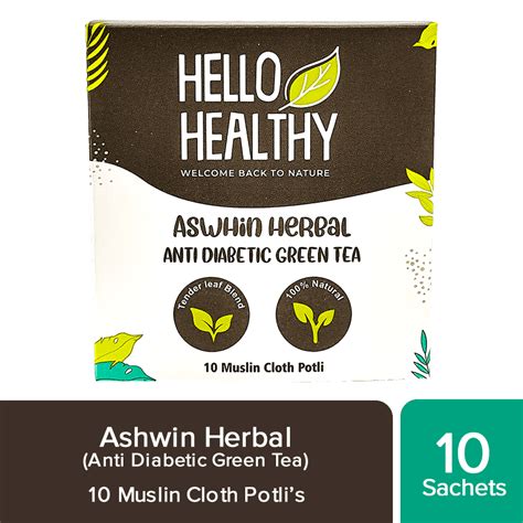 Ashwin Herbal Anti Diabetic Green Tea : Hello Healthy