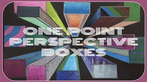 Image result for One Point Perspective Drawing Boxes