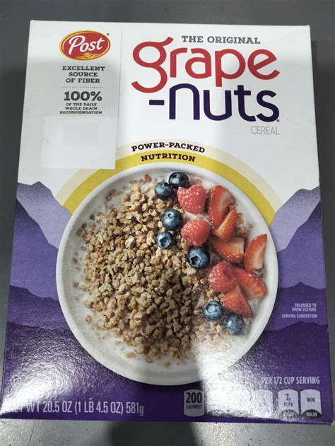 Post Grape Nuts Cereal 571 g. ซีเรี่ยล 581 กรัม Sale Price - GoodPlaza ...