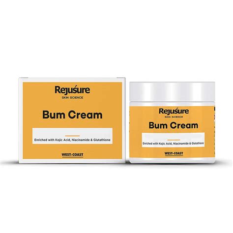 Rejusure Bum Cream with Glutathione, Niacinamide & Kojic Acid- 50gm