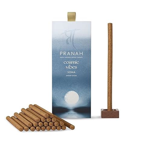 Pranah Soma Dhoop Sticks | 25 Sticks | Jasmine, Patchouli, Saffron ...