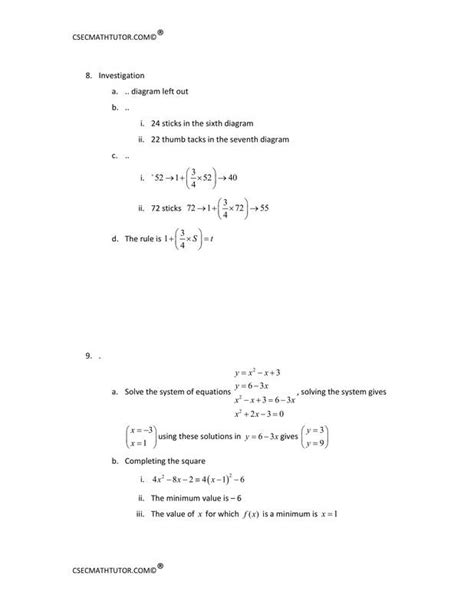 Image result for Past CSEC Math Questions On Transformation