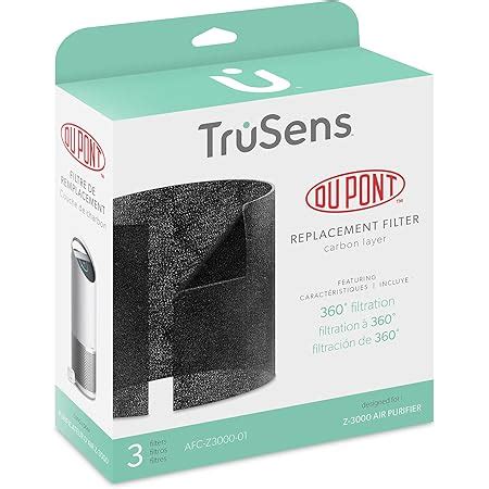 TruSens Z-3000 Air Purifier, Remote SensorPod, 360 HEPA Filtration with ...