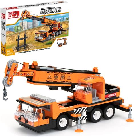 Buy Block Builder Mobile Crane Building Block Set (475pcs) and ...