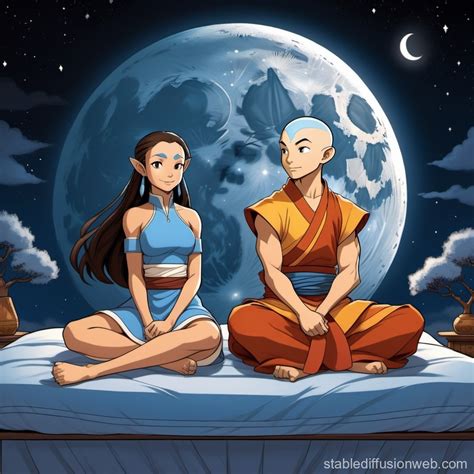 avatar aang and katara from the last airbender Prompts | Stable ...