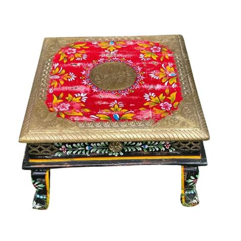 Pooja room Decors Handicraft Pooja Stand, Wooden Pooja Chowki/Pooja ...
