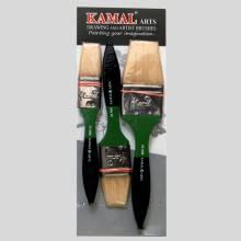 KAMAL® Flat CHAPTA (WASH) Brush in Bleached HOG Hair (Super White ...