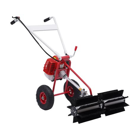 Buy Power Broom Sweeper Cordless,43CC Powered Broom,Walk-Behind Outdoor ...