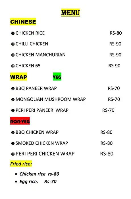 Menu at USE ME EAT ME, Chennai