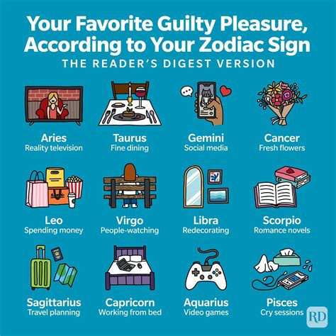 This Is Your Favorite Guilty Pleasure, According to Your Zodiac Sign